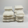 Factory Wholesale Eco-friendly Compostable Disposable Cornstarch Container Takeaway Food Box